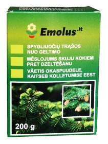 Trąšos spygliuočiams nuo geltimo EMOLUS, 200 g