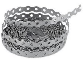 Montažinė perforuota juosta PVA, banguota, 17 x 0,7 mm, 10 m