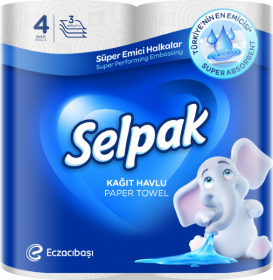 Tualetinis popierius SELPAK, 3 sluoksniai, 150 lapelių, 4 vnt., N
