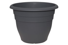 Plastikinis lauko vazonas 4Living, antracito sp., 50 x 50 x 38 cm.