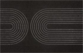 Kilimėlis TOKYO, 58 x 90 cm, 100% poliesteris, juodos spl., 704823