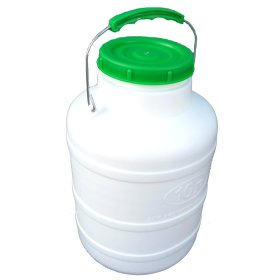 Plastikinis bidonėlis su metaline rankena, 10 l