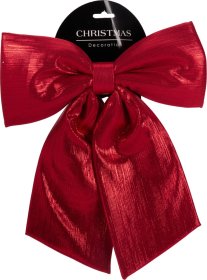 Kaspinas, poliesteris, raudonos sp., 28 x 34 x 2,5 cm