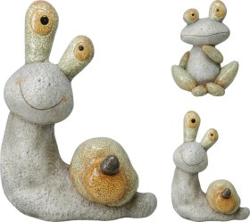 Sodo dekoracija VARLĖ IR SRAIGĖ, 2 skirtingi dizainai