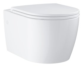 Klozetas GROHE START ROUND CERAMIC, pakabinamas, berėmis, lėtai nusileidžiantis dangtis, greito nuėmimo f-ja, baltas, 103848SH00