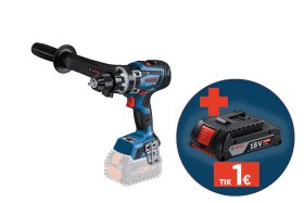 Akumuliatorinis smūginis suktuvas BOSCH Professional GSB, 18V-150 C SOLO, sukimo momentas 84-100-150 Nm, 13 mm griebtuvas, 06019J5101, be akumuliatoriaus ir kroviklio