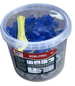 Plytelių išlyginimo sistema EDELMAX, daugkartinė, 2 raktai, 1,5-5mm, aukštis 1- 20 mm, 100 vnt.