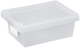 Daiktadėžė PLAST TEAM Tag Store, su dangčiu, baltos sp., 37 x 13,7 x 26,2 cm, 8 l