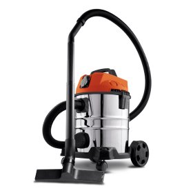 Statybinis siurblys HERVIN TOOLS, galia 1400 W, su rozete, sauso/drėgno valymo, 18Kpa, talpa 25 l, 2 filtrai, MWW807S-25L
