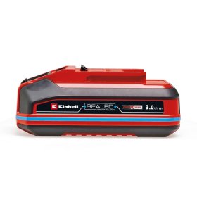 AkumuliatoriusEINHELL PXC+ 18V 3,0Ah SEALED, korpusas apsaugotas nuo dulkių, korozijos ir mechaninių pažeidimų