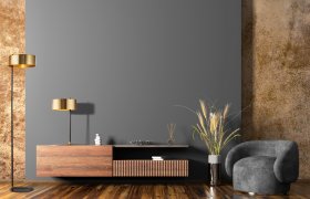 Stalinis naktinis šviestuvas SEARCHLIGHT Knox, E14, 1x60W, AXPxG 49x25x25 cm, aukso sp., EU20224-1GO