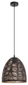 Pakabinamas šviestuvas RABALUX Manorca 2277, E27 1 x MAX 40W, skersmuo 270 mm, atstumas nuo lubų 1100 mm, IP20, juodos sp.