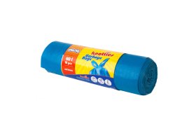 Šiukšlių maišai PLASTA KNOTTIES 60 l., 10 vnt., 30 mikr.