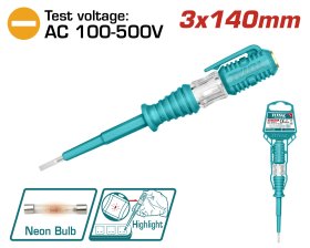 Testeris įtampos indikatorius TOTAL, AC 100-500 V, 3x140 mm, THT291408