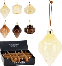 Eglutės žaisliukas, stiklas, 3 skirtingos sp., 3 skirtingi dizainai