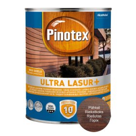 Medienos impregnantas PINOTEX Ultra OP Lasur+ riešutmedis 1L