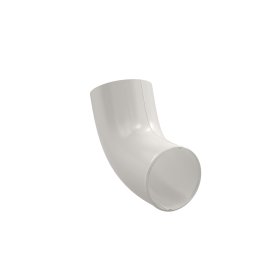 Alkūnė viršutinė BILKA 60°, skersmuo 100 mm, balta spalva, RAL9010