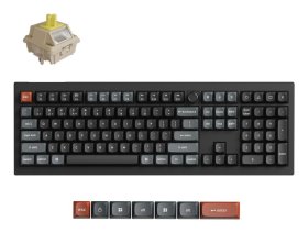 Belaidė žaidimų klaviatūra KEYCHRON V6 Ultra 8K, 100% mechaninė, juodos sp., V6U-D4
