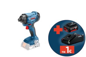 Akumuliatorinis smūginis veržliasukis BOSCH Professional, GDR 18V-160, SOLO, 18 V, sukimo momentas 160 Nm, be akumuliatorių ir kroviklio