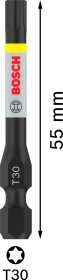 Smūginis sukimo antgalis BOSCH Impact T30, 50 mm, 1 vnt.