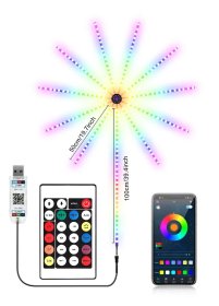 LED šviečianti dekoracija SUNLUX, išmanioji, su RGB valdikliu, 180 LED, skersmuo 50 cm, 25418-1