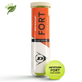 Lauko teniso kamuoliukai DUNLOP FORT CLAY COURT, 4 vnt
