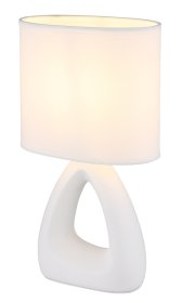 Stalinis šviestuvas GLOBO Triangle, E14, 1 x 40W, 230V, su jungtuku, 170 x 100 x 300 mm, laido ilgis 1300 mm, baltos sp.