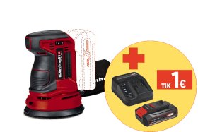 Akumuliatorinis ekscentrinis šlifuoklis EINHELL TE-RS, Solo, 18 V, Li-ion, šlifavimo paviršius Ø 125 mm, svoris 1,15kg, be akumuliatoriaus ir kroviklio