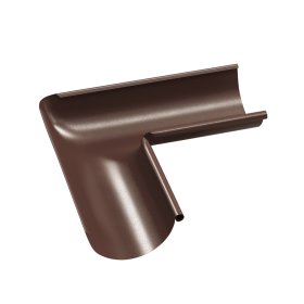Latako išorinis kampas BILKA, skersmuo 150mm, 90 laipsnių, šokolado spalva, RAL8017