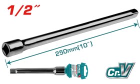 Prailgintojas galvutėms TOTAL, 1/2”, 40Cr, 254 mm, THEB12101
