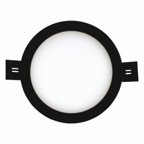 Montuojamas šviestuvas panelė TOPE Split, 8W, 461lm, 4000K, IP44, apvali, įleidžiama, juodos sp.