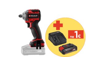 Akumuliatorinis smūginis veržliasukis EINHELL TP-CW 18/260-C Li BL - Solo, 18 V, 1/2'' jungtis, bešepetėlis variklis, maks. sukimo momentas 500 Nm, be akumuliatorių ir kroviklio