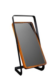 Veidrodis RIDDER AKASYA M, 27,5 x 11,5 x 11,2 cm, pastatomas, juodas/medžio, geležis/akacija/stiklas, 03118110