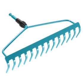 Grėblys GARDENA CS, metalinis, lankinis, plotis 36 cm, 14 dantų