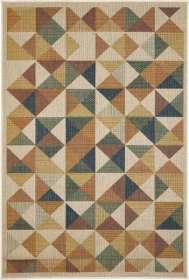Kilimas SEDONA, 200 x 290 cm, 100% polipropilenas, tinkamas viduje ir lauke, rombai, spalvotas, 750985, ST