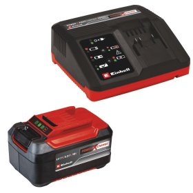 Akumuliatoriaus ir kroviklio komplektas EINHELL, 18 V, 5,2 Ah akumuliatorius + greitas 4A kroviklis