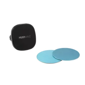 Automobilinis telefono laikiklis MUSTHAVZ, universalus magnetinis automobilinis laikiklis, tvirtinamas į ventiliacijos groteles, juodos sp., MHUHMAG1