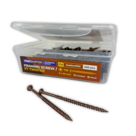 Konstrukciniai medsraigčiai FASTSHIFTER TWISTER,  5 x 90 mm, T25, 200 vnt.