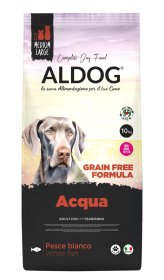 Sausas šunų ėdalas ALDOG Grain Free, be grūdų, monoproteininis, suaugusiems šunims, su balta žuvimi, 10 kg