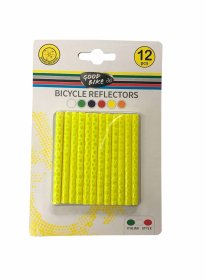 Atšvaitai BIMBO BIKE, įvairių spalvų, 12 vnt.