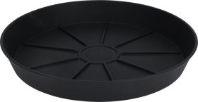 Plastikinė lėkštutė, antracito sp., skersmuo 29 cm