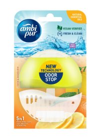 Tualeto gaiviklis AMBIPUR citrina ir mandarinas, pakabinamas 55 ml.