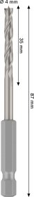 Grąžtas medienai BOSCH PRO, šešiakampiu tvirtinimu, 4 mm x 88 mm