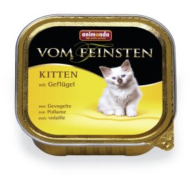 Konservuotas kačių ėdalas VOM FEINSTEN, jaunoms katėms su paukštiena, 100g