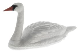 Sodo dekoracija "Gulbė", plūduriuojanti, baltos sp., 35 x 83 x 43 cm.