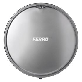 Išsiplėtimo indas FERRO, 12L, plokščias apskritas, šildymo sistemai, 3 bar, SBR membrana, CO12PL7