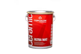 Vandeniniai vidaus dažai TOPCOLOR Ceramic Ultra Mat, 5 l, balti, visiškai matiniai, luboms
