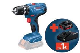 Akumuliatorinis suktuvas BOSCH Professional GSR, 18V-21 SOLO, sukimo momentas 21-55 Nm, 13 mm griebtuvas, 06019H1071, be akumuliatoriaus ir kroviklio