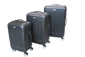 Lagaminas MC3003, juoda spalva, S, matmenys 34x24x50cm, ABS plastikas, su ratukais