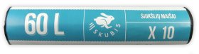 Užrišami šiukšlių maišai SKUBIS KOMFORT 234076 60 l., 10 vnt.